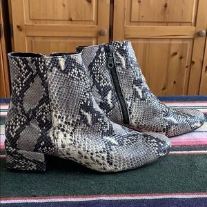 Modern Vice Bowie snakeskin boots size 7.5